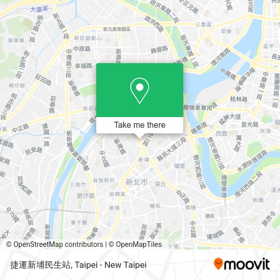 捷運新埔民生站 map