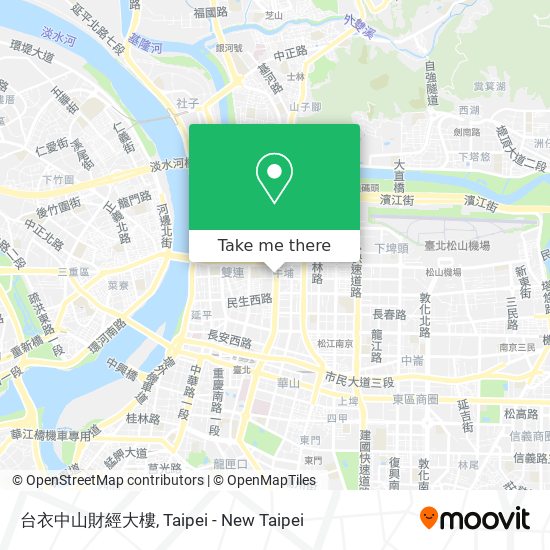 台衣中山財經大樓 map