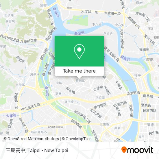 三民高中 map