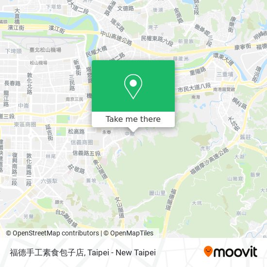 福德手工素食包子店 map
