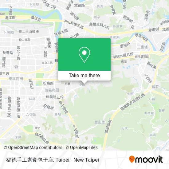 福德手工素食包子店地圖
