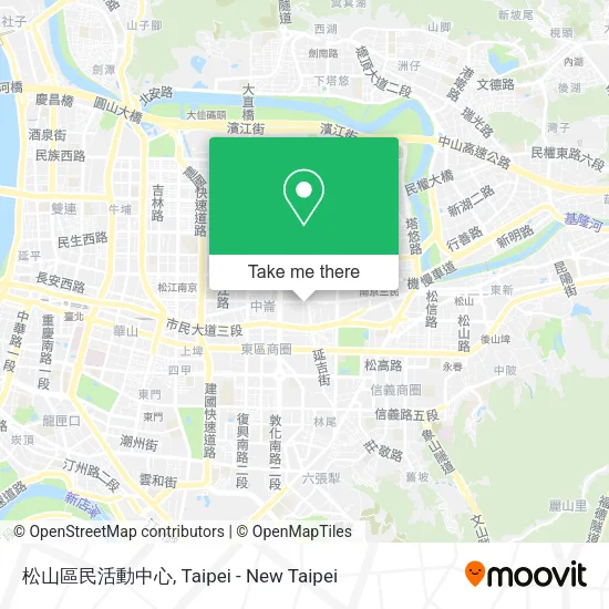 松山區民活動中心地圖