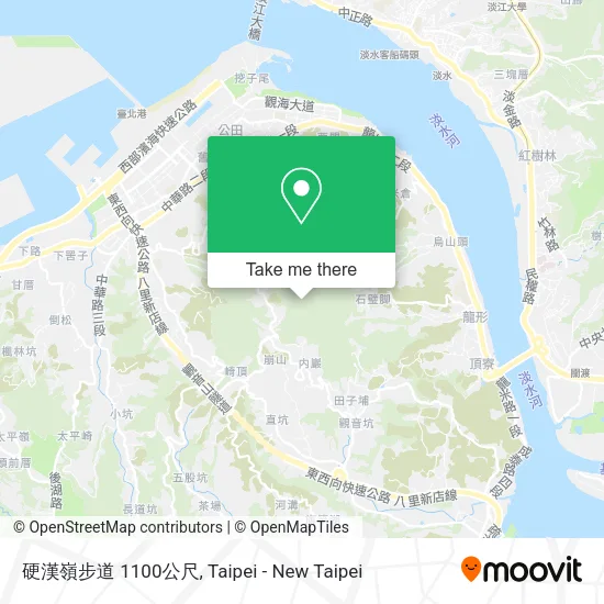 硬漢嶺步道 1100公尺地圖