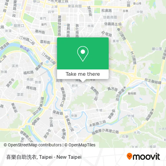 喜樂自助洗衣地圖