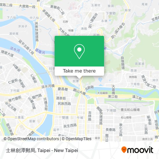 士林劍潭郵局 map