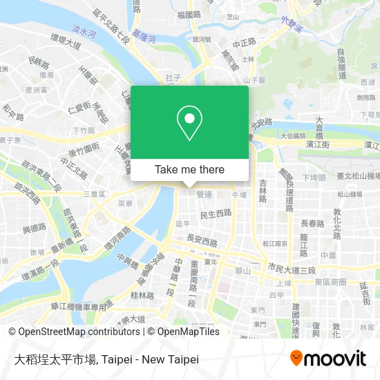 大稻埕太平市場 map