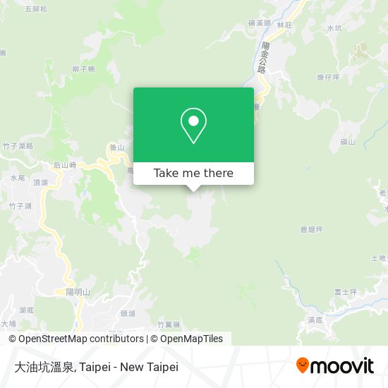 大油坑溫泉地圖