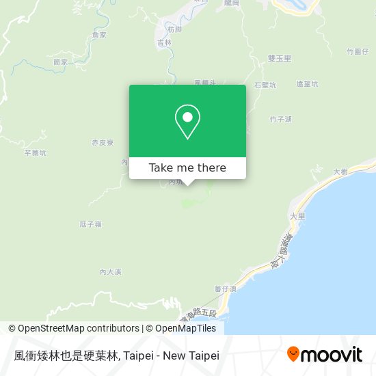 風衝矮林也是硬葉林 map