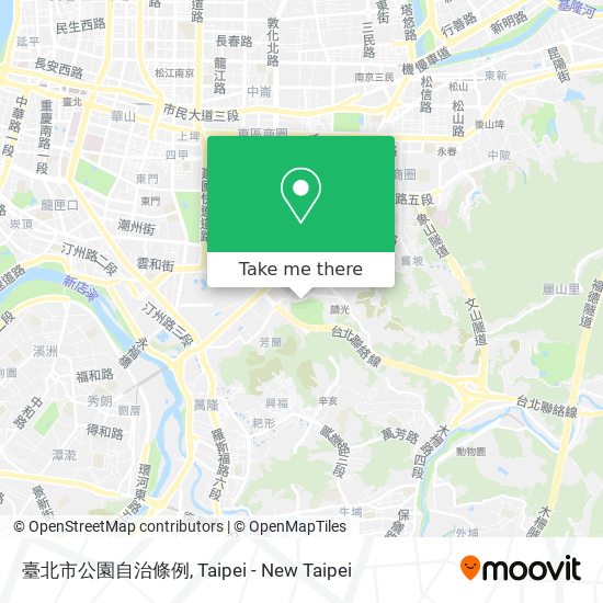 臺北市公園自治條例 map