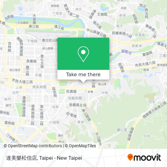 達美樂松信店 map