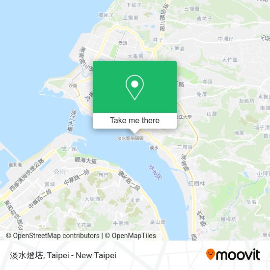 淡水燈塔地圖
