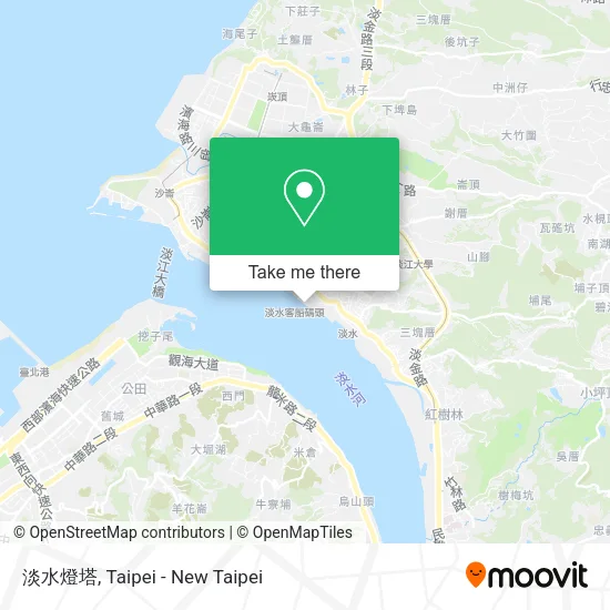 淡水燈塔 map