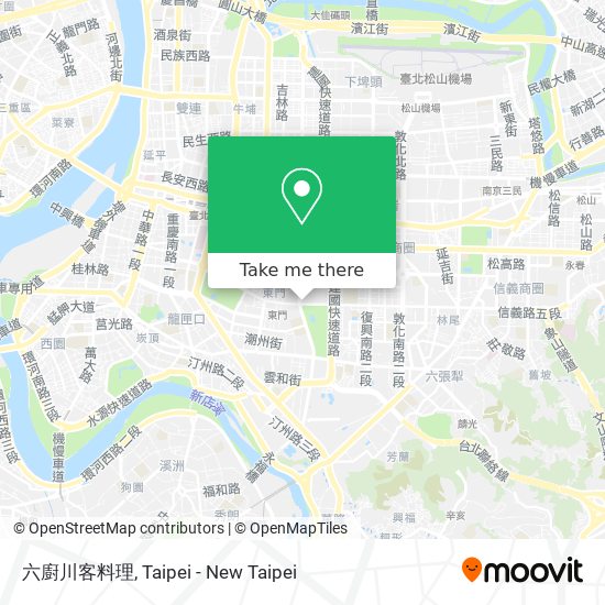 六廚川客料理 map