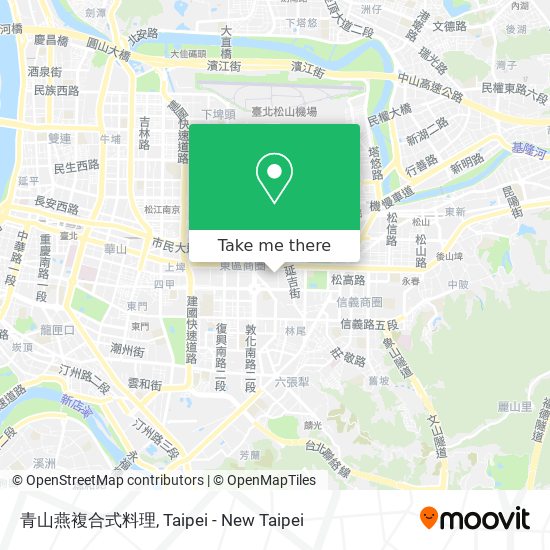 青山燕複合式料理 map