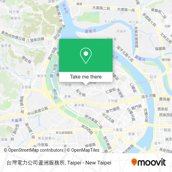 台灣電力公司蘆洲服務所地圖
