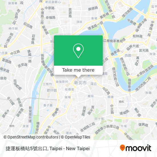 捷運板橋站5號出口 map