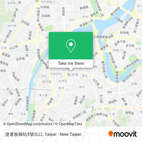 捷運板橋站5號出口地圖