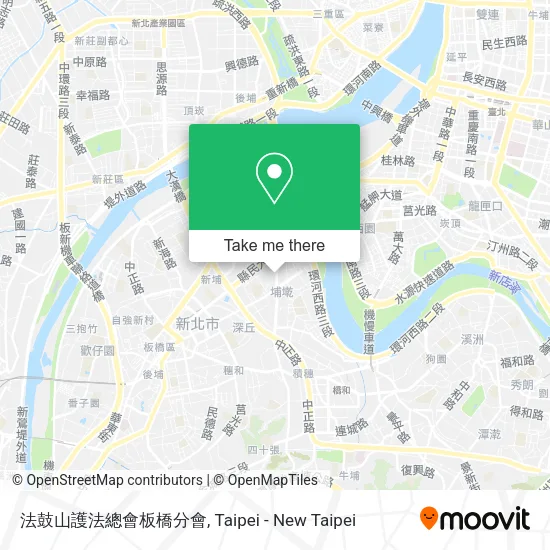法鼓山護法總會板橋分會地圖