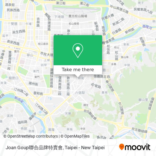 Joan Goup聯合品牌特賣會 map