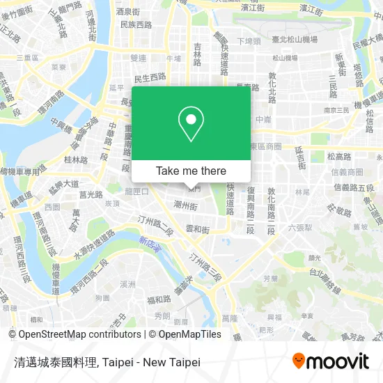 清邁城泰國料理 map