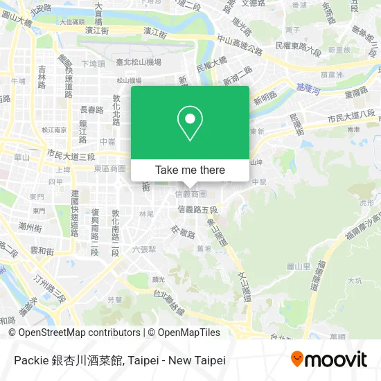 Packie 銀杏川酒菜館 map