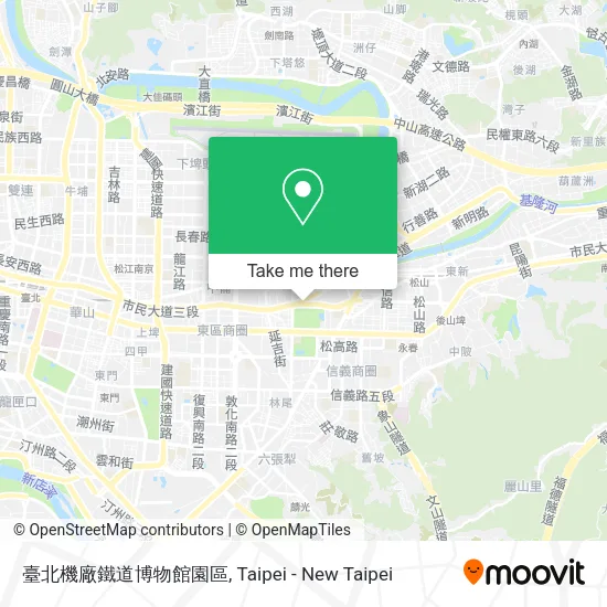 臺北機廠鐵道博物館園區地圖