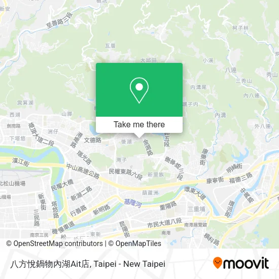 八方悅鍋物內湖Ait店 map