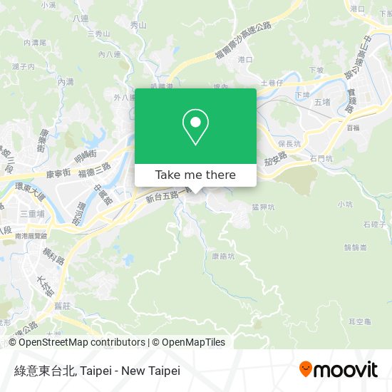 綠意東台北 map