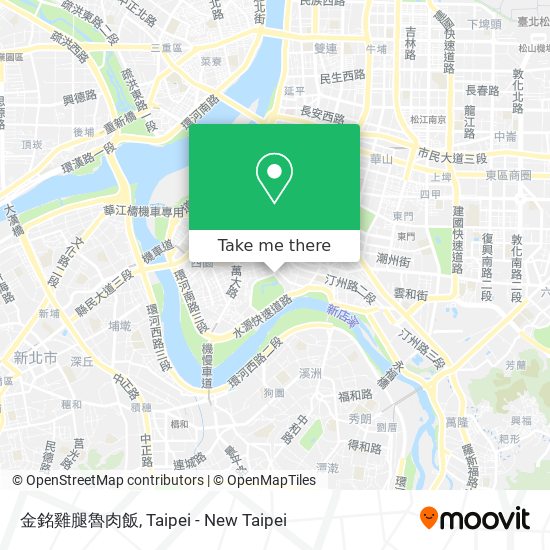 金銘雞腿魯肉飯 map