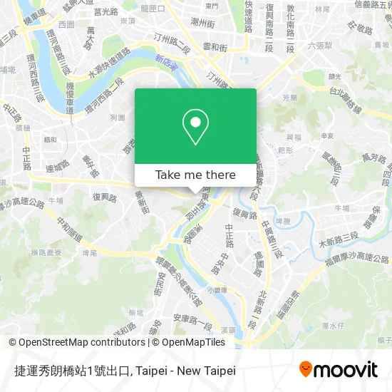 捷運秀朗橋站1號出口 map
