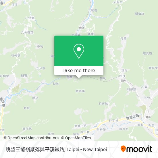 眺望三貂嶺聚落與平溪鐵路 map