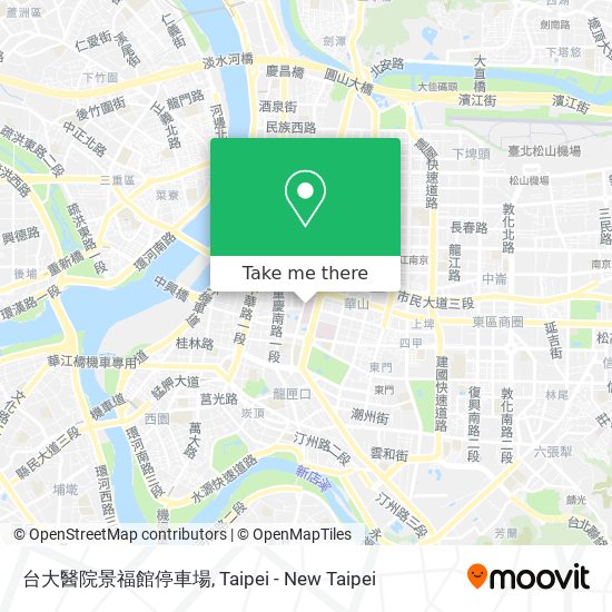 台大醫院景福館停車場 map