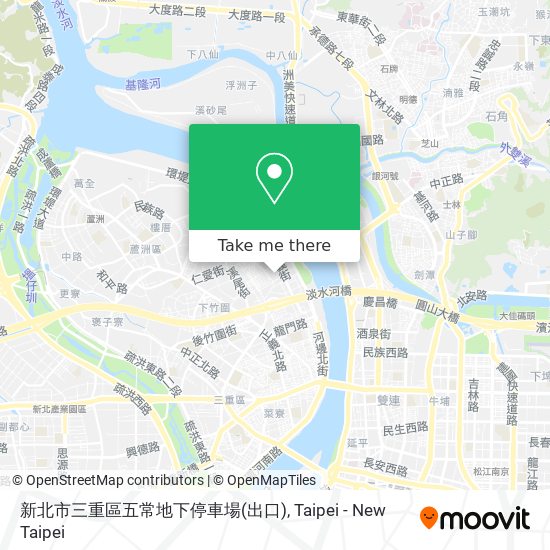 新北市三重區五常地下停車場(出口) map