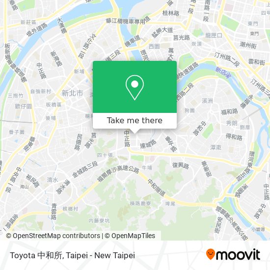 Toyota 中和所 map