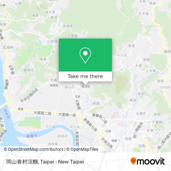 岡山眷村涼麵 map