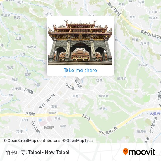 竹林山寺 map