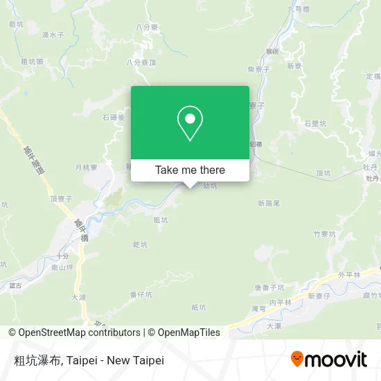 粗坑瀑布 map
