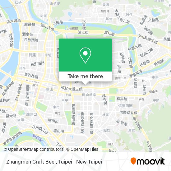 Zhangmen Craft Beer map