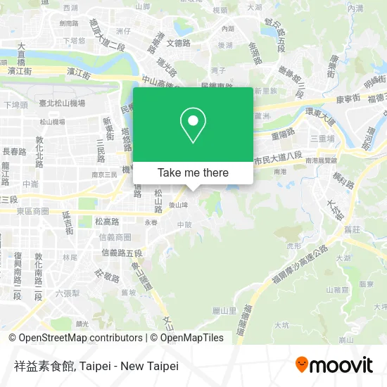 祥益素食館地圖