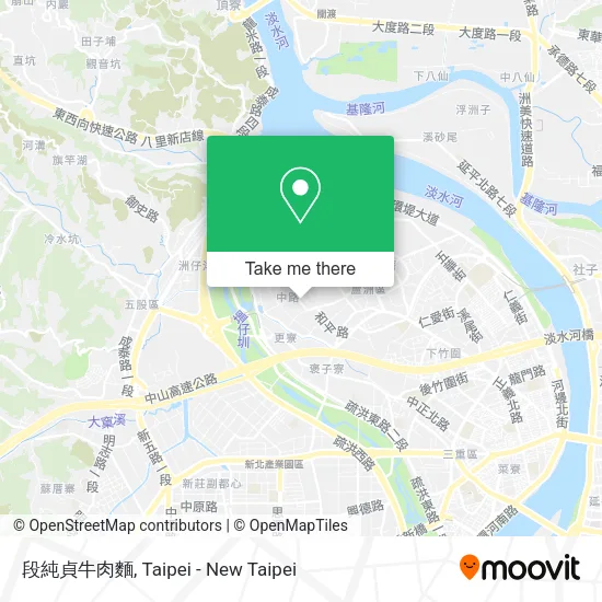 段純貞牛肉麵地圖