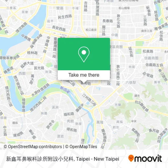 新鑫耳鼻喉科診所附設小兒科地圖