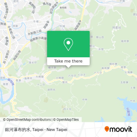 銀河瀑布的水地圖