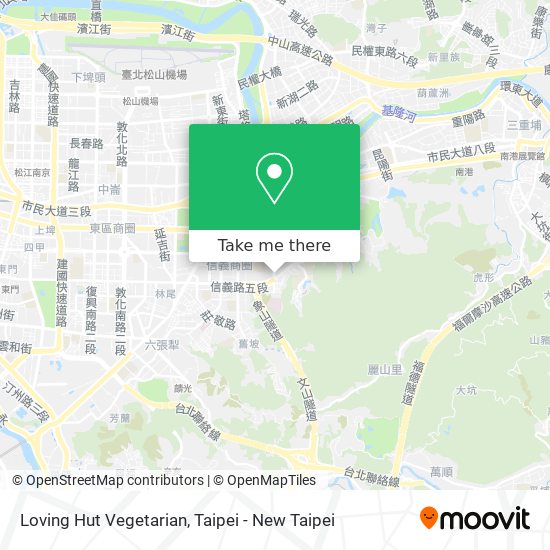 Loving Hut Vegetarian map
