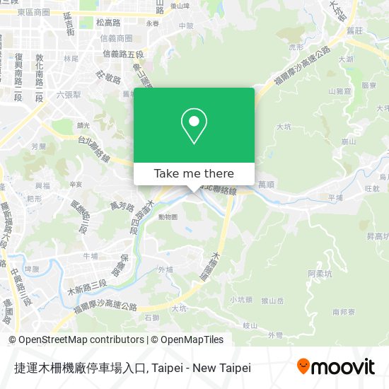 捷運木柵機廠停車場入口 map