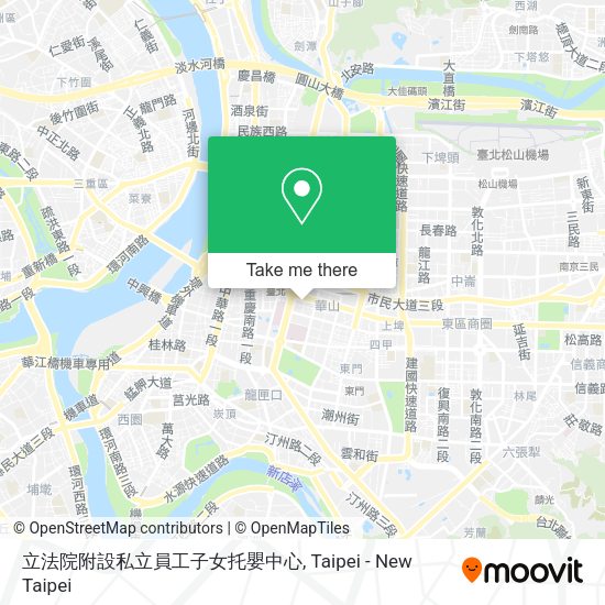 立法院附設私立員工子女托嬰中心地圖