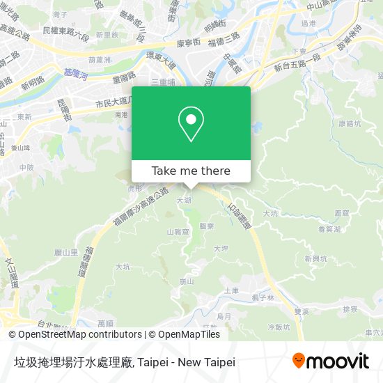 垃圾掩埋場汙水處理廠 map