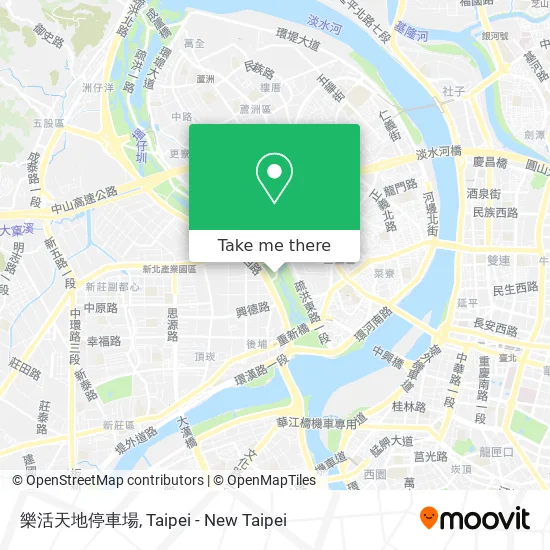 樂活天地停車場 map