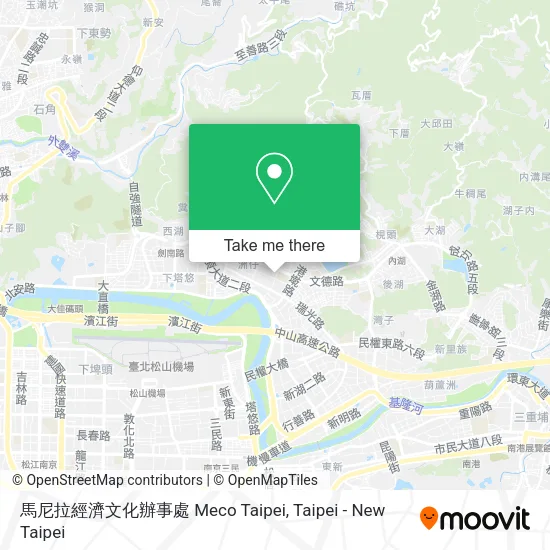 馬尼拉經濟文化辦事處 Meco Taipei地圖