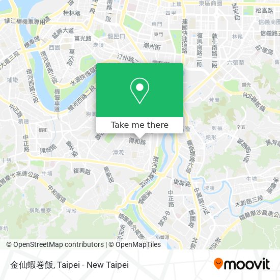 金仙蝦卷飯地圖