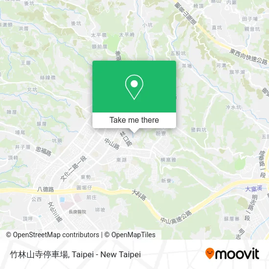 竹林山寺停車場地圖